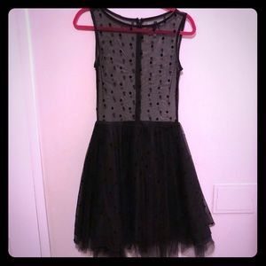 modcloth black polka dot dress